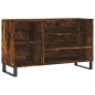 vidaXL Mueble zapatero madera contrachapada roble ahumado 102x36x60 cm