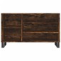 vidaXL Mueble zapatero madera contrachapada roble ahumado 102x36x60 cm