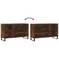 vidaXL Mueble zapatero madera contrachapada roble ahumado 102x36x60 cm