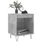 vidaXL Mesitas noche 2 uds madera ingeniería gris hormigón 40x35x50 cm