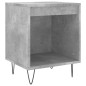 vidaXL Mesitas noche 2 uds madera ingeniería gris hormigón 40x35x50 cm
