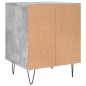 vidaXL Mesitas noche 2 uds madera ingeniería gris hormigón 40x35x50 cm