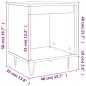 vidaXL Mesitas noche 2 uds madera ingeniería gris hormigón 40x35x50 cm