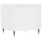 vidaXL Mesa de centro madera de ingeniería blanco brillo 50x46x50 cm vidaXL Mesa de centro madera de ingeniería blanco brillo 50x46x50 cm