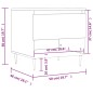 vidaXL Mesa de centro madera de ingeniería blanco brillo 50x46x50 cm vidaXL Mesa de centro madera de ingeniería blanco brillo 50x46x50 cm