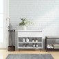 vidaXL Mueble zapatero madera contrachapada blanco brillo 70x36x60 cm vidaXL Mueble zapatero madera contrachapada blanco brillo 70x36x60 cm