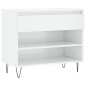 vidaXL Mueble zapatero madera contrachapada blanco brillo 70x36x60 cm vidaXL Mueble zapatero madera contrachapada blanco brillo 70x36x60 cm