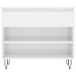 vidaXL Mueble zapatero madera contrachapada blanco brillo 70x36x60 cm vidaXL Mueble zapatero madera contrachapada blanco brillo 70x36x60 cm