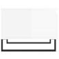 vidaXL Mesa de centro madera de ingeniería blanco brillo 50x46x35 cm