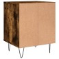 vidaXL Mesitas noche 2 uds madera ingeniería roble ahumado 40x35x50 cm vidaXL Mesitas noche 2 uds madera ingeniería roble ahumado 40x35x50 cm