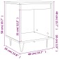 vidaXL Mesitas noche 2 uds madera ingeniería roble ahumado 40x35x50 cm vidaXL Mesitas noche 2 uds madera ingeniería roble ahumado 40x35x50 cm