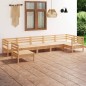 vidaXL Juego de muebles de jardín 7 piezas madera maciza pino vidaXL Juego de muebles de jardín 7 piezas madera maciza pino