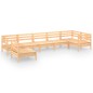 vidaXL Juego de muebles de jardín 7 piezas madera maciza pino vidaXL Juego de muebles de jardín 7 piezas madera maciza pino