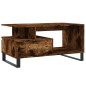 vidaXL Mesa de centro madera contrachapada roble ahumado 90x49x45 cm vidaXL Mesa de centro madera contrachapada roble ahumado 90x49x45 cm