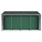 vidaXL Cobertizo de jardín acero galvanizado verde 277x365,5x179 cm vidaXL Cobertizo de jardín acero galvanizado verde 277x365,5x179 cm