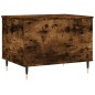vidaXL Mesa de centro madera contrachapada roble ahumado 60x44,5x45 cm