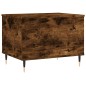 vidaXL Mesa de centro madera contrachapada roble ahumado 60x44,5x45 cm
