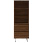 vidaXL Aparador alto madera contrachapada roble marrón 40x36x110 cm vidaXL Aparador alto madera contrachapada roble marrón 40x36x110 cm