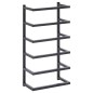 vidaXL Toallero de acero negro 24x12x48 cm vidaXL Toallero de acero negro 24x12x48 cm