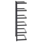 vidaXL Toallero de acero negro 24x12x48 cm vidaXL Toallero de acero negro 24x12x48 cm
