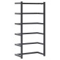 vidaXL Toallero de acero negro 24x12x48 cm vidaXL Toallero de acero negro 24x12x48 cm