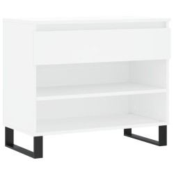 vidaXL Mueble zapatero madera contrachapada blanco 70x36x60 cm
