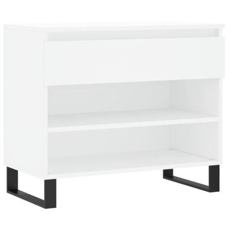 vidaXL Mueble zapatero madera contrachapada blanco 70x36x60 cm