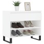 vidaXL Mueble zapatero madera contrachapada blanco 70x36x60 cm vidaXL Mueble zapatero madera contrachapada blanco 70x36x60 cm