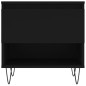 vidaXL Mesas de centro 2 uds madera de ingeniería negro 50x46x50 cm vidaXL Mesas de centro 2 uds madera de ingeniería negro 50x46x50 cm