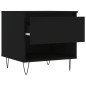 vidaXL Mesas de centro 2 uds madera de ingeniería negro 50x46x50 cm vidaXL Mesas de centro 2 uds madera de ingeniería negro 50x46x50 cm