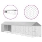 vidaXL Perrera de exterior con toldo acero galvanizado plata 2x14x2,5m vidaXL Perrera de exterior con toldo acero galvanizado plata 2x14x2,5m