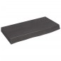 vidaXL Encimera baño madera maciza tratada gris oscuro 60x30x(2-6) cm vidaXL Encimera baño madera maciza tratada gris oscuro 60x30x(2-6) cm