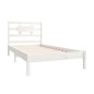 vidaXL Estructura de cama madera maciza de pino blanco 100x200 cm vidaXL Estructura de cama madera maciza de pino blanco 100x200 cm