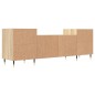 vidaXL Mueble para TV madera contrachapada roble Sonoma 160x35x55 cm