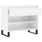 vidaXL Mueble zapatero madera contrachapada blanco brillo 70x36x60 cm vidaXL Mueble zapatero madera contrachapada blanco brillo 70x36x60 cm