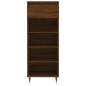 vidaXL Mueble zapatero madera contrachapada roble marrón 40x36x105 cm