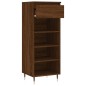 vidaXL Mueble zapatero madera contrachapada roble marrón 40x36x105 cm