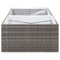 vidaXL Jardinera ratán sintético gris 157x80x40 cm vidaXL Jardinera ratán sintético gris 157x80x40 cm