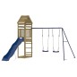 vidaXL Parque infantil de exterior madera de pino impregnada