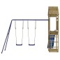 vidaXL Parque infantil de exterior madera de pino impregnada