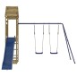 vidaXL Parque infantil de exterior madera de pino impregnada