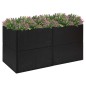 vidaXL Jardinera de ratán sintético negro 157x80x80 cm vidaXL Jardinera de ratán sintético negro 157x80x80 cm