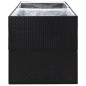 vidaXL Jardinera de ratán sintético negro 157x80x80 cm vidaXL Jardinera de ratán sintético negro 157x80x80 cm