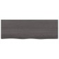 vidaXL Encimera de baño madera maciza tratada gris oscuro 80x30x2 cm vidaXL Encimera de baño madera maciza tratada gris oscuro 80x30x2 cm