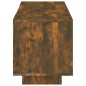 vidaXL Mueble de TV con luces LED color roble ahumado 160x35x40 cm