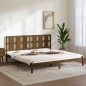 vidaXL Estructura de cama madera maciza de pino marrón miel 200x200 cm