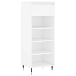 vidaXL Mueble zapatero madera contrachapada blanco 40x36x105 cm