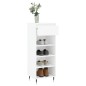vidaXL Mueble zapatero madera contrachapada blanco 40x36x105 cm vidaXL Mueble zapatero madera contrachapada blanco 40x36x105 cm