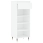 vidaXL Mueble zapatero madera contrachapada blanco 40x36x105 cm vidaXL Mueble zapatero madera contrachapada blanco 40x36x105 cm