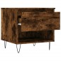 vidaXL Mesa de centro madera de ingeniería roble ahumado 50x46x50 cm vidaXL Mesa de centro madera de ingeniería roble ahumado 50x46x50 cm